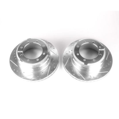 PowerStop Power Stop 05-12 Ford F-350 Super Duty Rear Evolution Drilled & Slotted Rotors - Pair