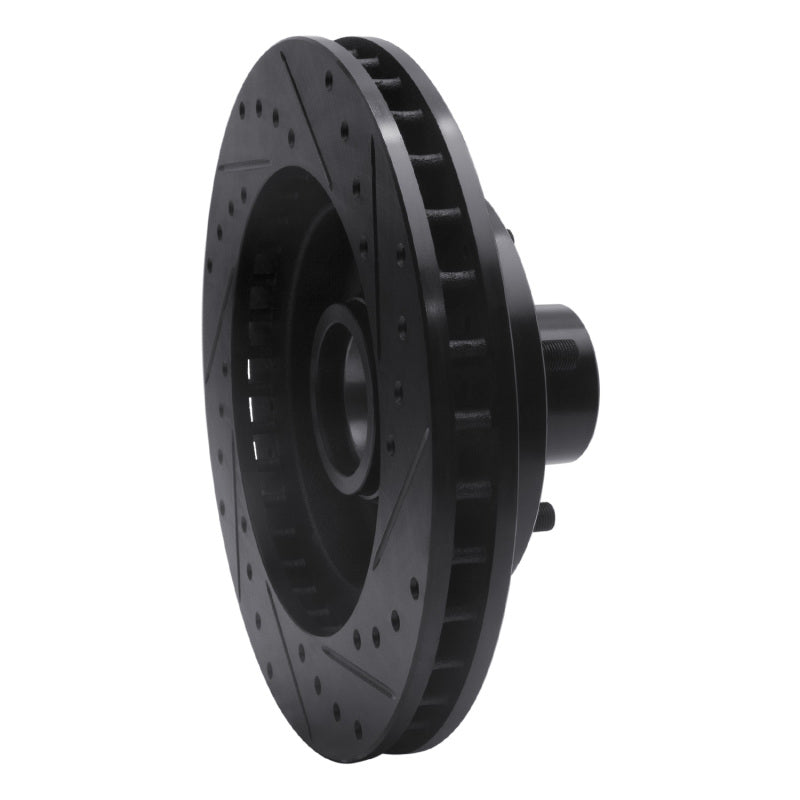 R1 Concepts R1 69-96 Buick Riviera Front Left Drilled & Slotted Black Brake Rotor