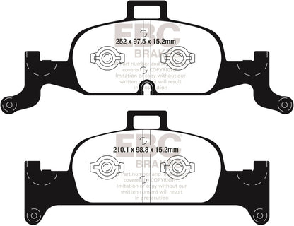 EBC 2018+ Audi A4 Allroad Quattro 2.0L Turbo Greenstuff Front Brake Pads