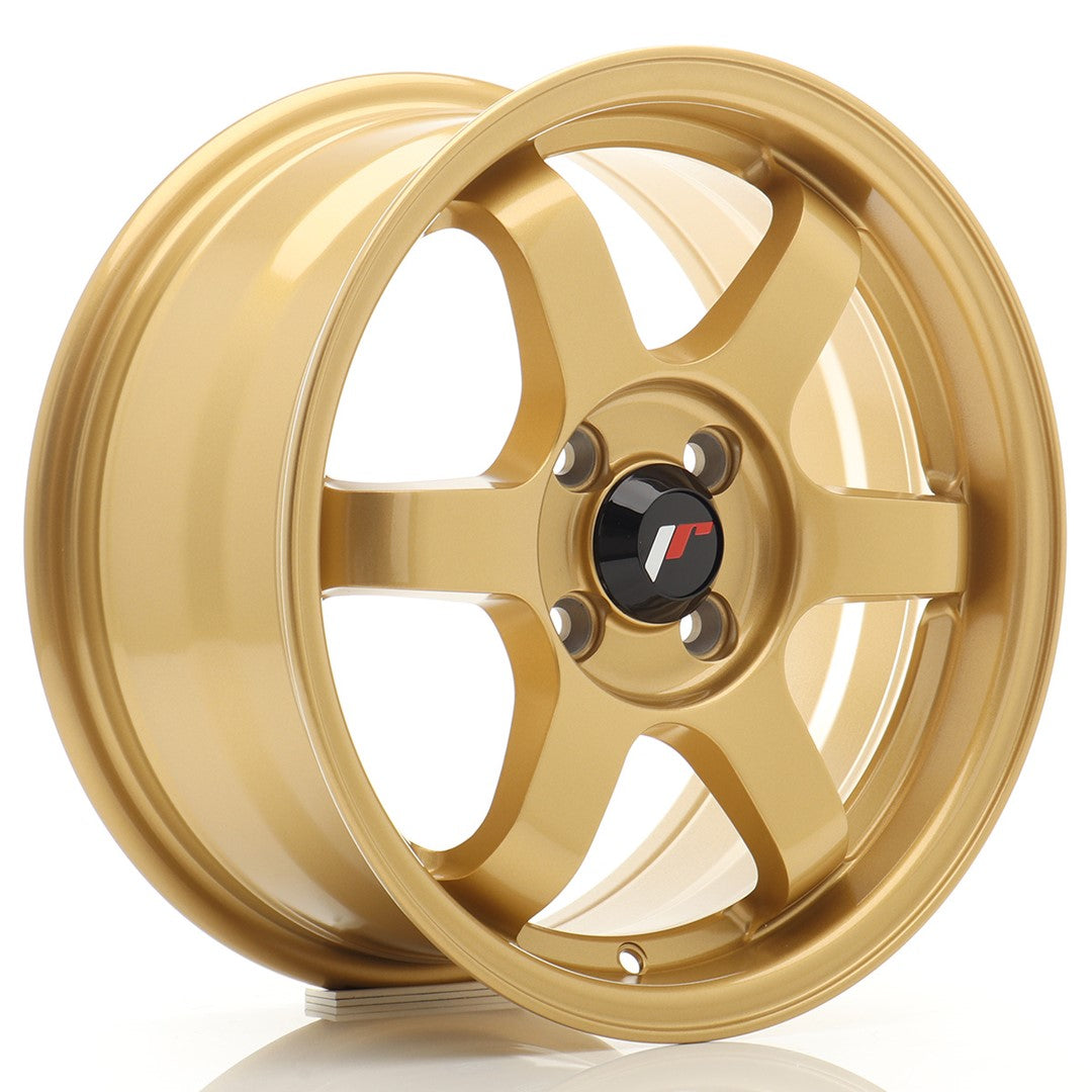 JR Wheels JR315704H2567GD1 - JR3 15x7 ET25 4x100 Gold