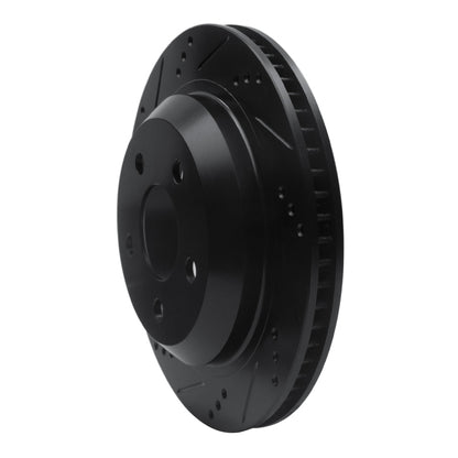 R1 Concepts R1 98-02 Chevrolet Camaro Rear Left Drilled & Slotted Black Brake Rotor