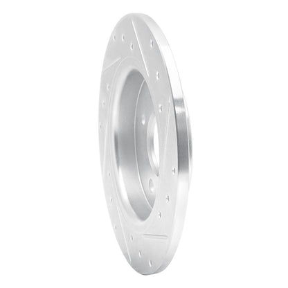R1 Concepts R1 18-22 Ford Ecosport Rear Left Drilled & Slotted Silver Brake Rotor