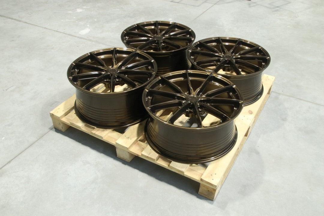 JR Wheels SET-JR#274 Set of JR37 21x9 + 21x9,5 ET35 5x112 Gloss Bronze