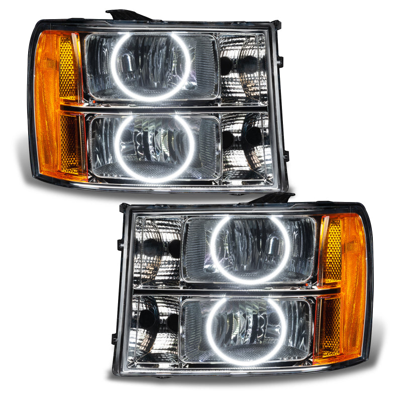 ORACLE Lighting Oracle 07-13 GMC Sierra SMD HL - Round Ring Design - White