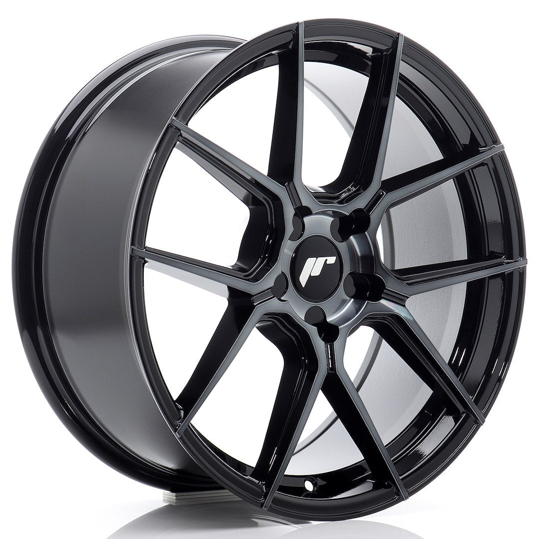 JR Wheels JR301885F15X2072BMTF - JR30 18x8,5 ET20-45 5H BLANK Black Machined w/ Tinted Face