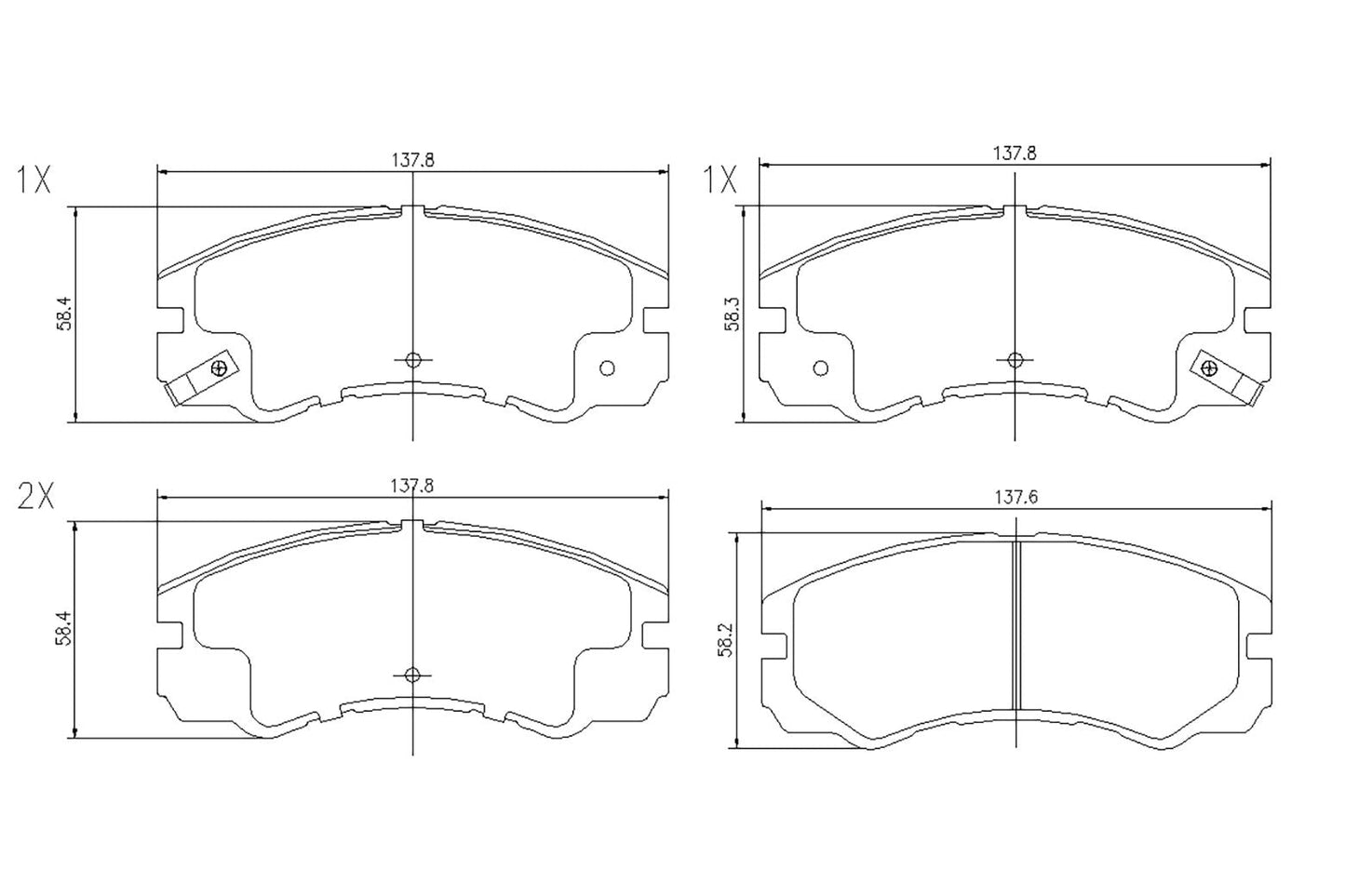 BOGAP L8210103 Brake Pad Set, Disc Brake
