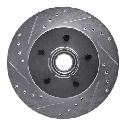 R1 Concepts R1 1988-1994 Chevrolet C1500 Front Left Drilled & Slotted Silver Brake Rotor