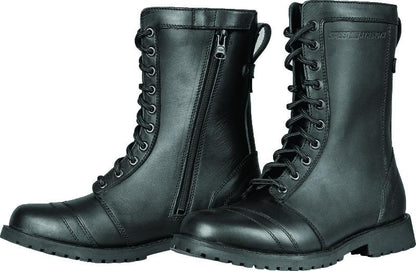 Speed and Strength Fast Times Leather Boots Black Womens Size - 6