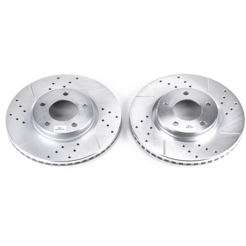 PowerStop Power Stop 07-08 Ford Edge Front Evolution Drilled & Slotted Rotors - Pair
