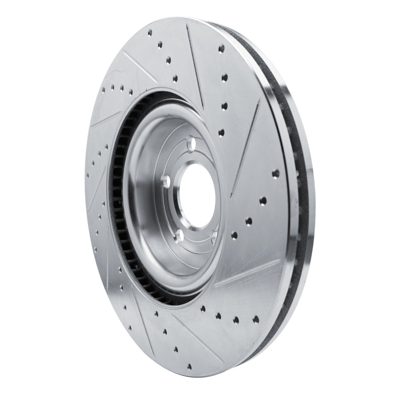R1 Concepts R1 20-25 Ford Police Interceptor Utility Front Left Drilled & Slotted Silver Brake Rotor