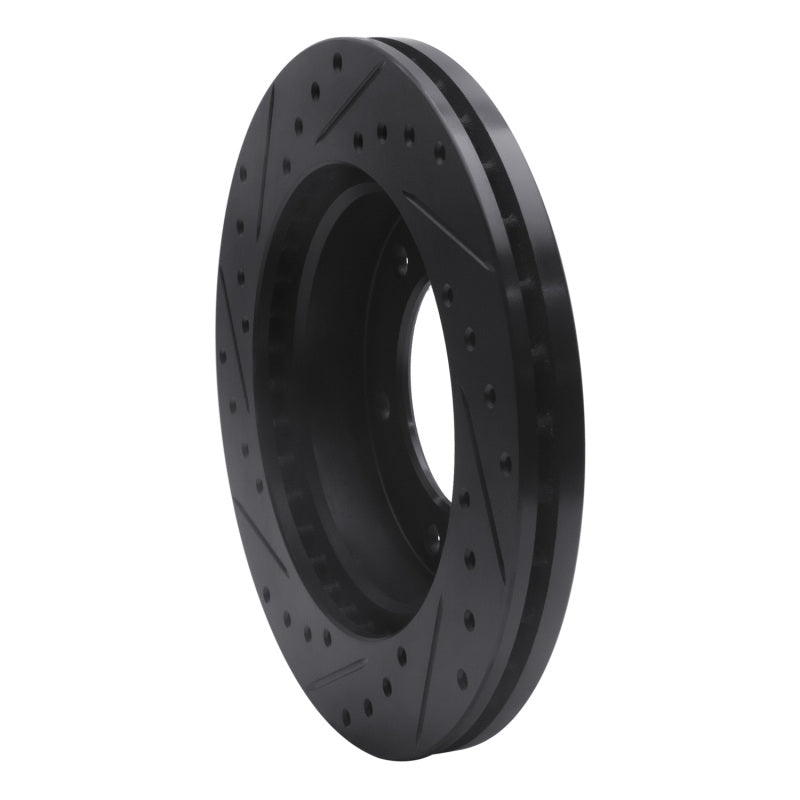 R1 Concepts R1 01-04 Honda Passport Front Right Drilled & Slotted Black Brake Rotor