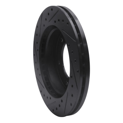R1 Concepts R1 01-04 Honda Passport Front Right Drilled & Slotted Black Brake Rotor