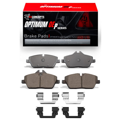 R1 Concepts R1 20-24 Mini Countryman And Paceman) Front Optimum OE Brake Pads and Hardware Kit