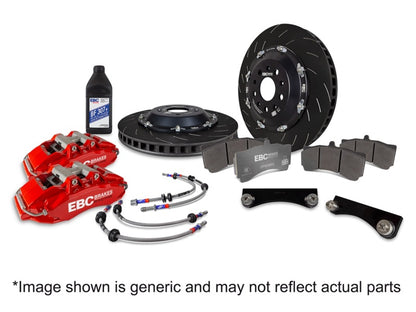 EBC Racing 20-23 Volkswagen Golf-R Blue Apollo-6 Calipers 380mm Rotors Front Big Brake Kit
