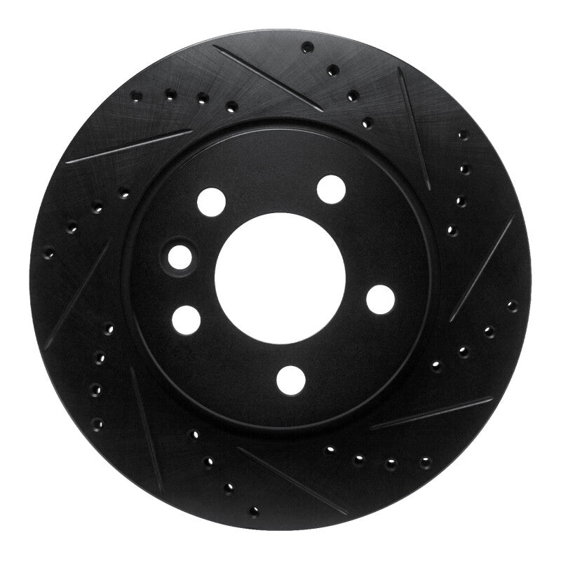 R1 Concepts R1 10-17 Volkswagen AMAROK (Mexico) Front Right Drilled & Slotted Black Brake Rotor