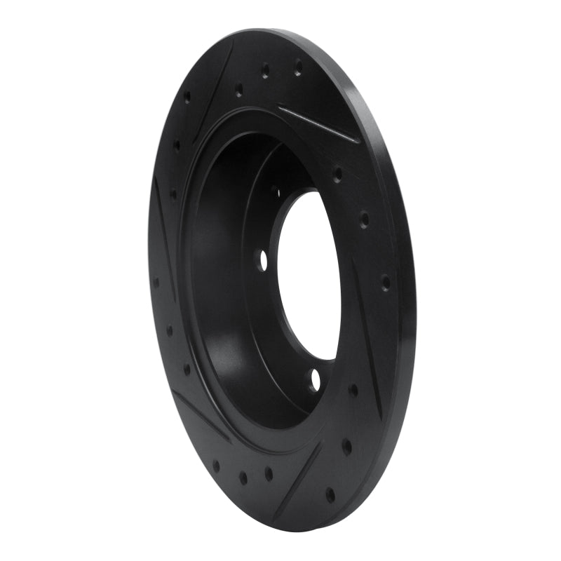 R1 Concepts R1 00-07 Mitsubishi SPace STAR (Mexico) Rear Right Drilled & Slotted Black Brake Rotor