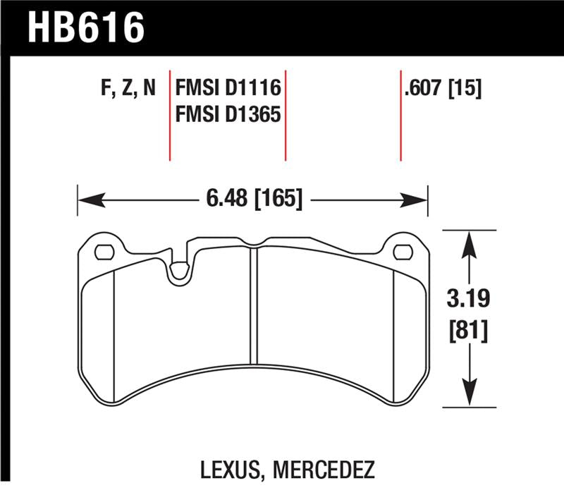 Hawk Performance Hawk 08-09 Lexus IS-F HPS Street Front Brake Pads