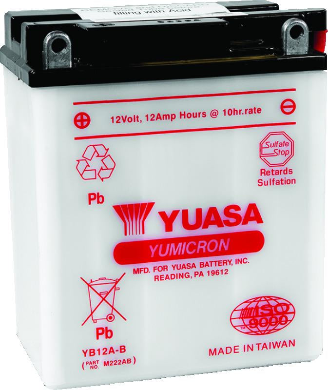 Yuasa Battery Yuasa YB12A-B Yumicron 12-Volt Battery
