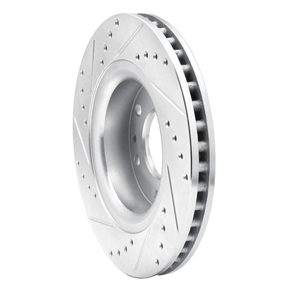 R1 Concepts R1 06-09 Buick Rainier Front Right Drilled & Slotted Silver Brake Rotor