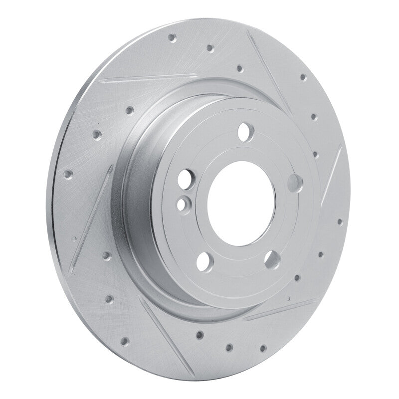 R1 Concepts R1 19-26 Mercedes-Benz A200 (Mexico) Rear Right Drilled & Slotted Silver Brake Rotor