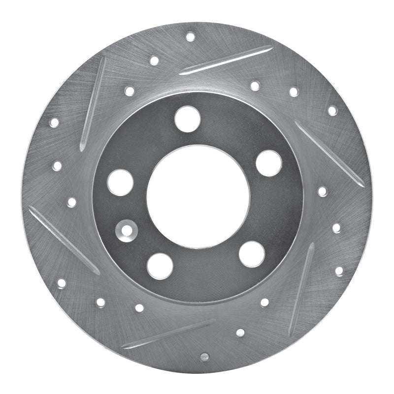 R1 Concepts R1 98-24 Audi A1 (Mexico) Rear Left Drilled & Slotted Silver Brake Rotor