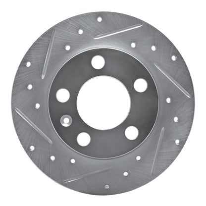 R1 Concepts R1 98-24 Audi A1 (Mexico) Rear Left Drilled & Slotted Silver Brake Rotor