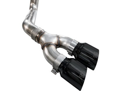 AWE Tuning AWE 21-25 Ford F150 (14th Gen Reg Cab) Cat-Back Exhaust - 4.5in Dual Side Exit Diamond Black Tips