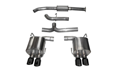 CORSA Performance Corsa 2015-2021 Subaru WRX Cat Back Exhaust Black Quad 3.5in Tips *Sport*