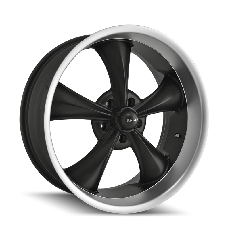Ridler Wheels Ridler 695 17x7 / 5x120.65 BP / 0mm Offset / 83.82mm Hub Matte Black Machined Wheel