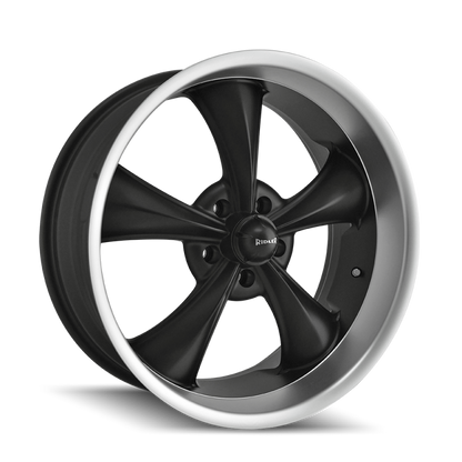 Ridler Wheels Ridler 695 22x9 / 5x120.65 BP / 0mm Offset / 83.82mm Hub Matte Black Machined Wheel