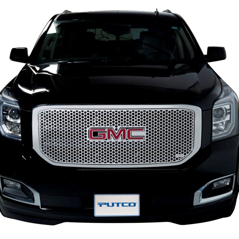 Putco 01-02 GMC Sierra HD w/ Logo CutOut Punch Stainless Steel Grilles