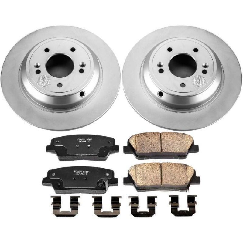 PowerStop Power Stop 2009 Hyundai Genesis Rear Z17 Evolution Geomet Coated Brake Kit
