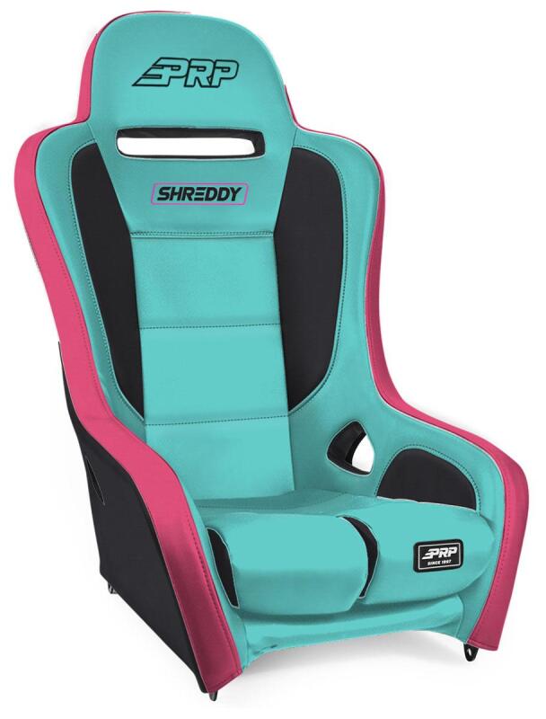 PRP Seats PRP Shreddy Podium Suspension Seat - Pink/Teal / Black