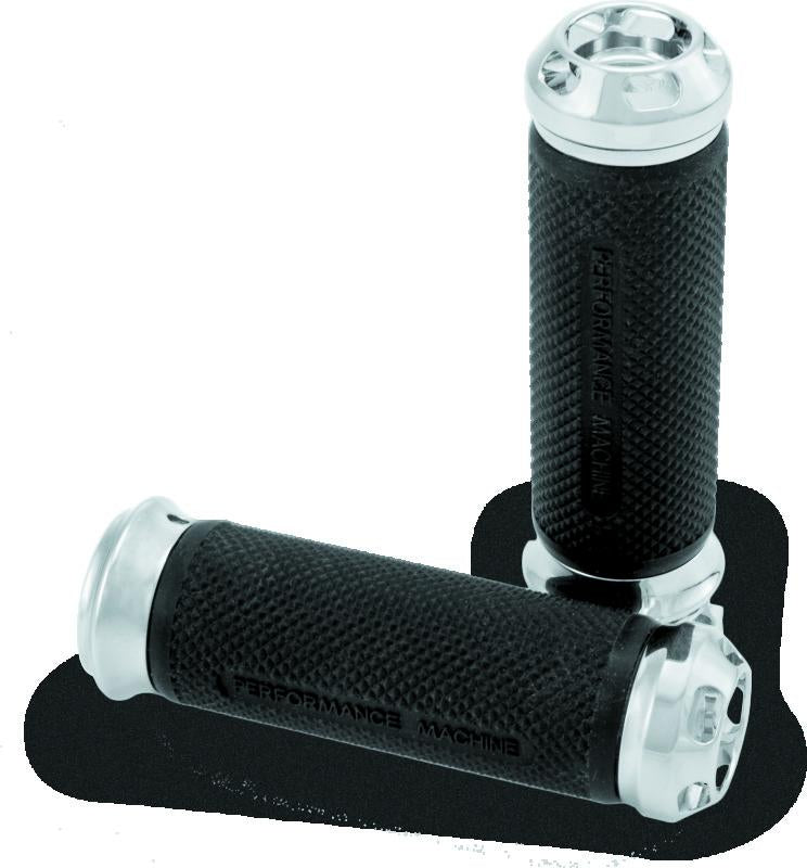 Performance Machine Handle Grip Set - Apex Cable - Chrome