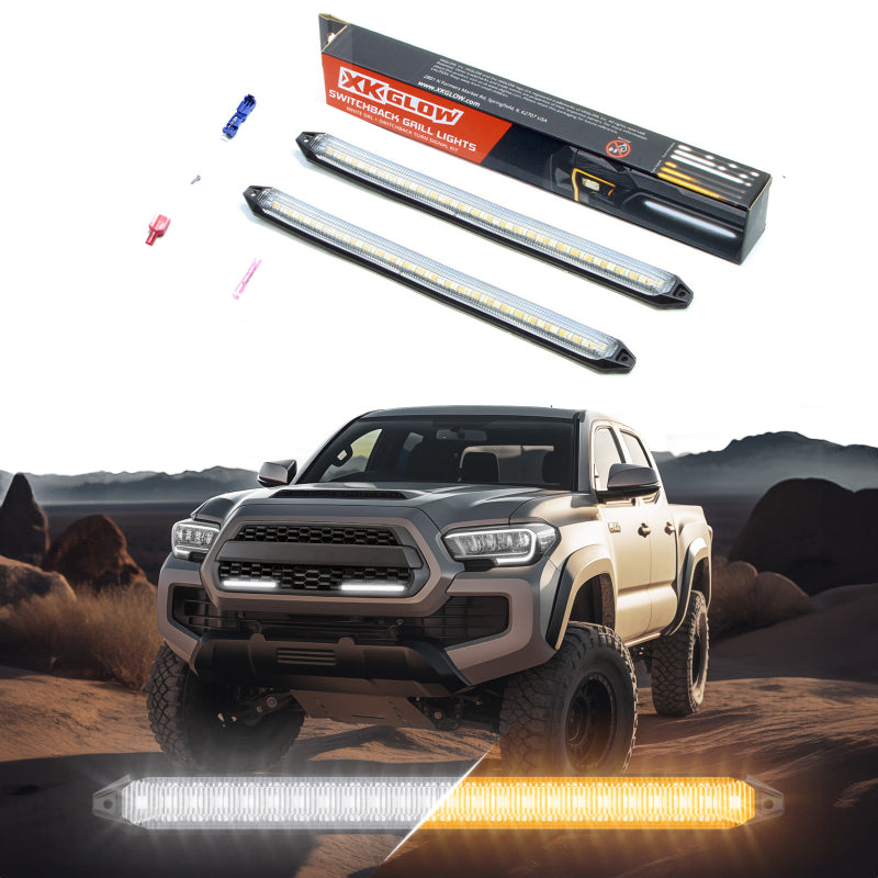 XKGLOW XK Glow 9In Switchback Grill Lights with Start-up Animation & Sequential Turn Signals