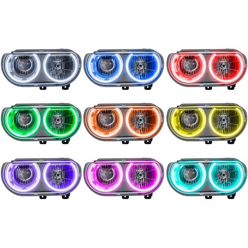 ORACLE Lighting Oracle 08-14 Dodge Challenger SMD HL (Non-HID) - ColorSHIFT w/ 2.0 Controller