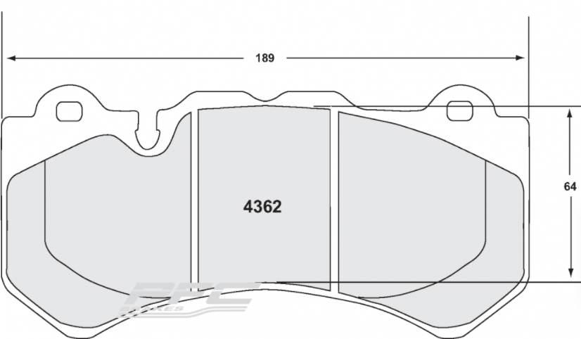 PFC 4362.10 FRONT BRAKE PADS Z-RATED NISSAN GT-R R35
