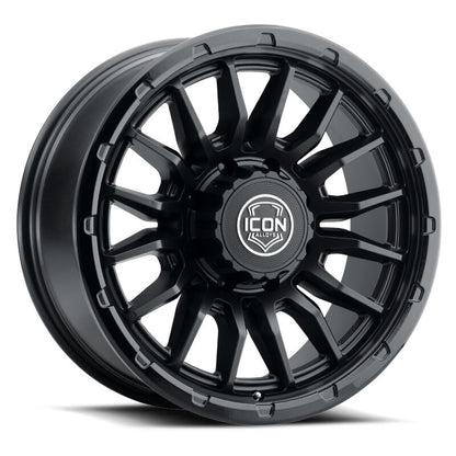 ICON Alloys Cajon 20x9 / 8x180 / 12mm / 5.5in BS Double Black Wheel