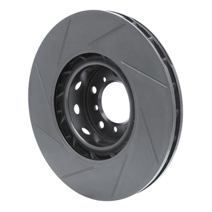 R1 Concepts R1 00-03 BMW M5 Left Front Slotted Black Brake Rotor