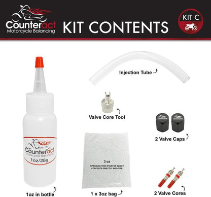 Counteract Motorcycle Balancing Bead DIY Kit: (1) 1oz Bag / (1) 3oz Bag