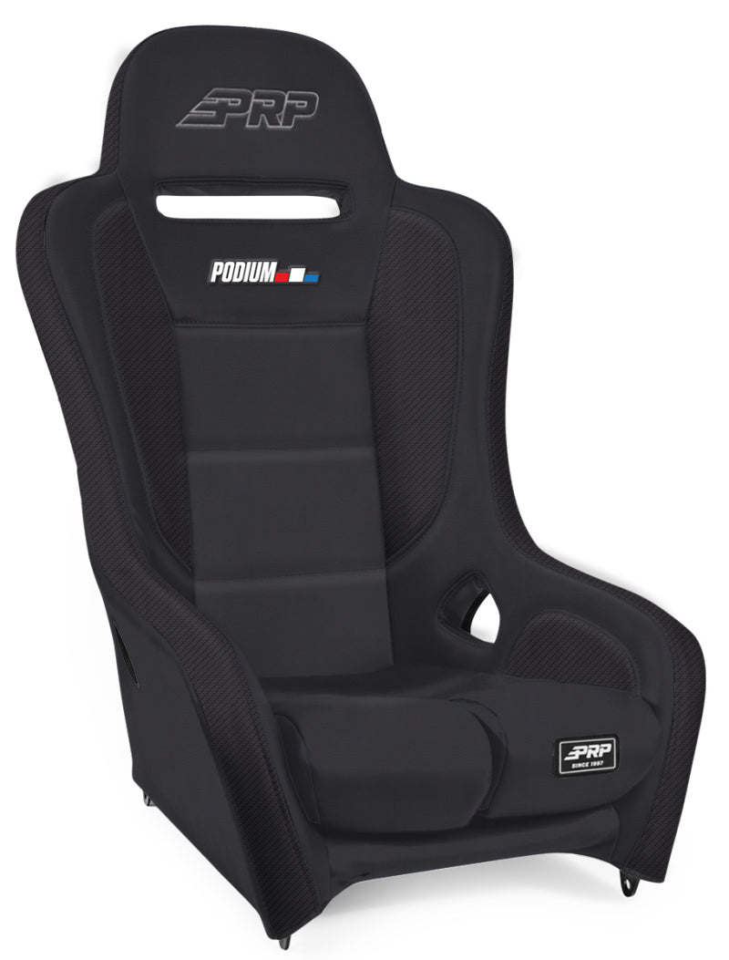 PRP Seats PRP Podium Elite Suspension Seat- Black Vinyl - Black
