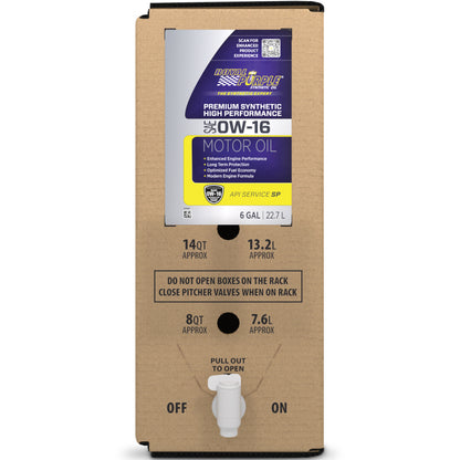 Royal Purple High Performance Ultra-Low Viscosity 0W16 Motor Oil - 6 Gallon Bag-In-Box