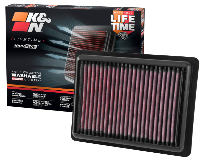 K&N Engineering K&N 16-18 Chevrolet Spark L4-1.4L F/I Replacement Drop In Air Filter
