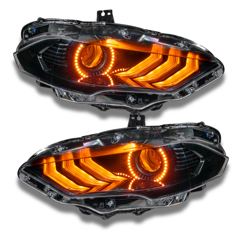 ORACLE Lighting Oracle 18-21 Ford Mustang DRL Upgrade w/ Halo Kit - ColorSHIFT w/ Simple Controller
