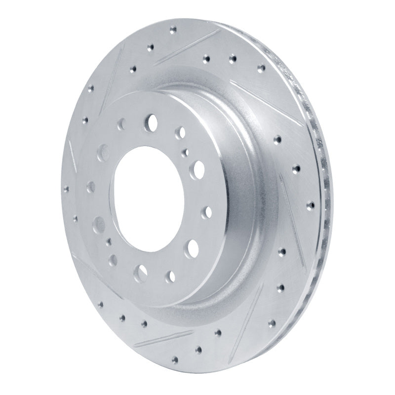 R1 Concepts R1 2022-2025 Lexus LX600 Rear Left Drilled & Slotted Silver Brake Rotor