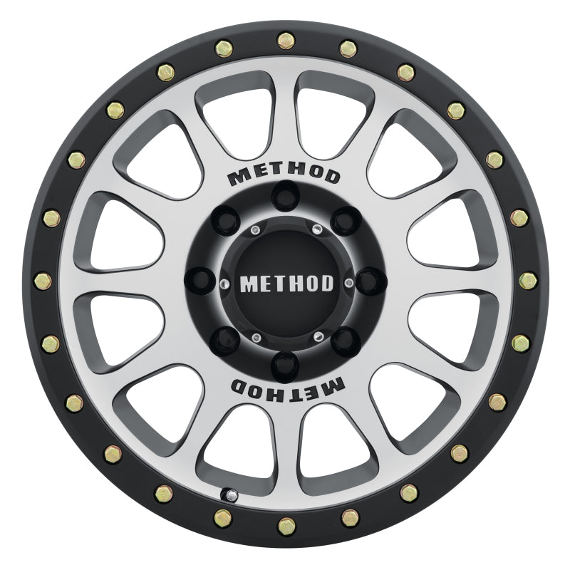 Method Wheels Method MR305 NV 17x8.5 0mm Offset 8x6.5 130.81mm CB Machined/Black Street Loc Wheel