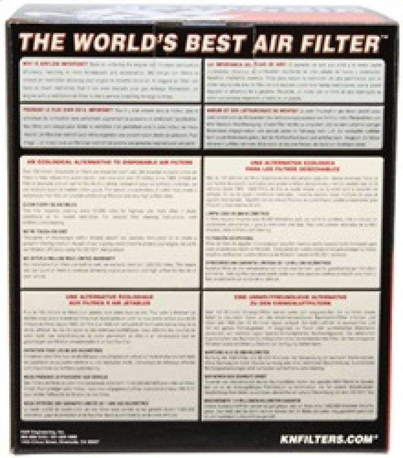 K&N Engineering K&N Universal Clamp-On Air Filter 3in FLG / 6in B / 4-1/2in T / 6in H