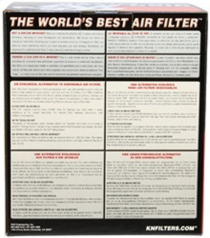 K&N Engineering K&N Filter Universal Rubber Filter 4in Flg 6 17/32in OD 8 21/32in H