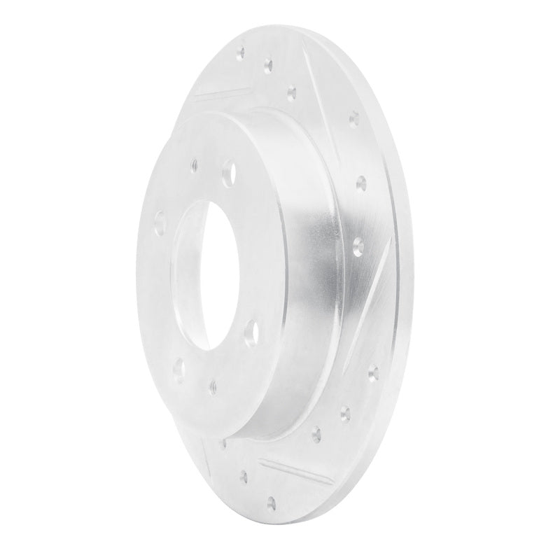 R1 Concepts R1 97-06 Hyundai Elantra Rear Right Drilled & Slotted Silver Brake Rotor