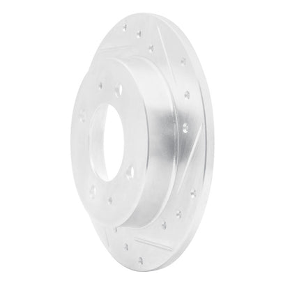 R1 Concepts R1 97-06 Hyundai Elantra Rear Right Drilled & Slotted Silver Brake Rotor
